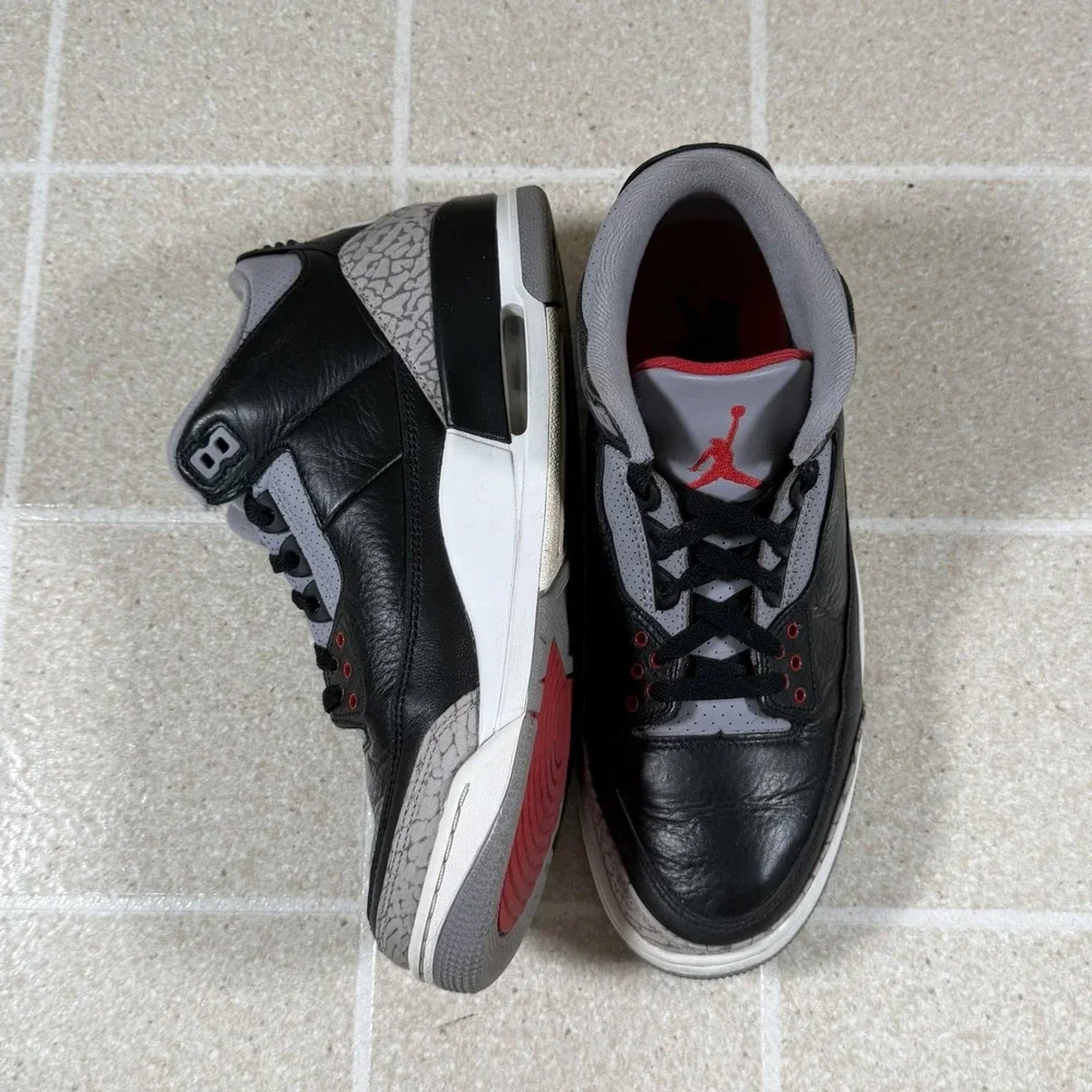 Size 9.5 - Air Jordan 3 Retro 2024 Black Cement Black DN3707-010